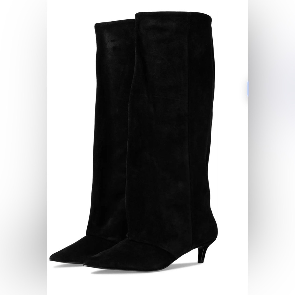 Steve Madden Luca Black Sueded Knee high Boots